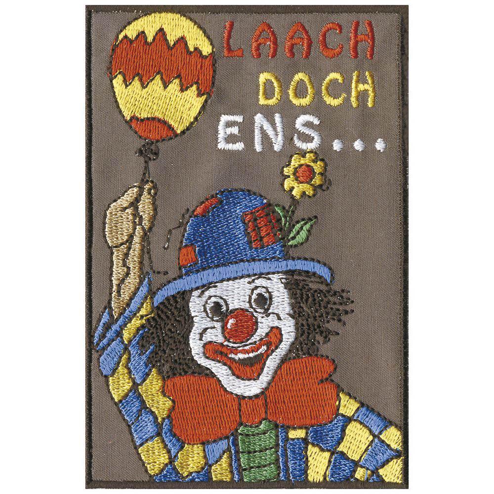 Aufnäher Patch - Clown Laach Doch Ens... Gr. Ca. 7, 5 X 11 cm 04984 Aufnäher Patch - Clown Laach Doch Ens... Gr. Ca. 7, 5 X 11 cm 04984 von Kreativhaeuschen