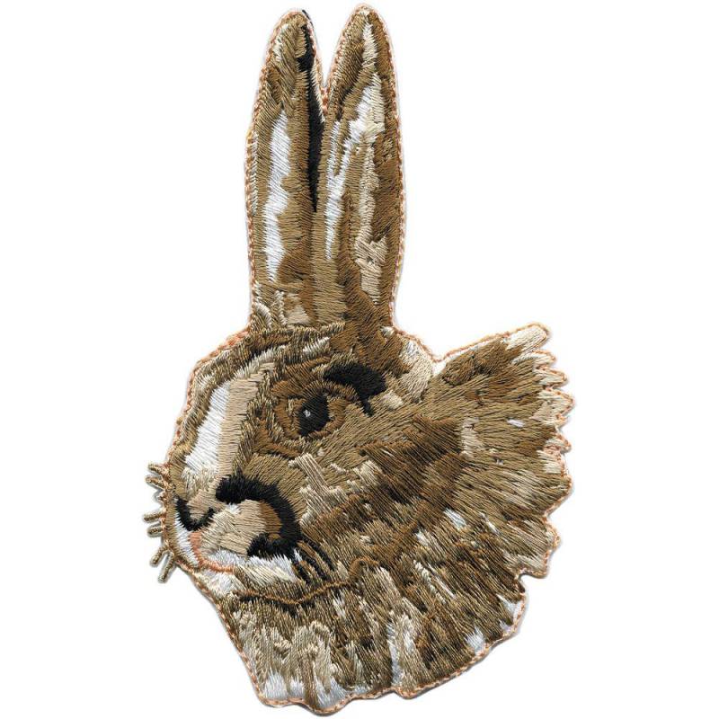 Aufnäher Patches Applikation - Hase Kaninchen Gr. Ca. 5x9cm 00940 von Kreativhaeuschen
