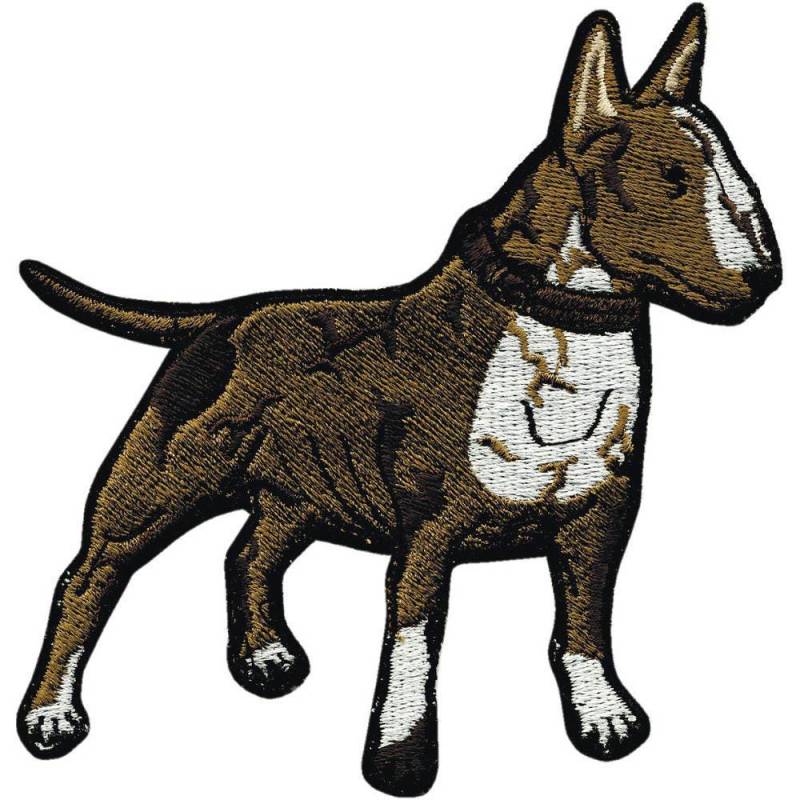 Aufnäher Patches Applikation - Hund Pitbull Gr. Ca. 10, 5 X 9, 5 cm 04599 B von Kreativhaeuschen