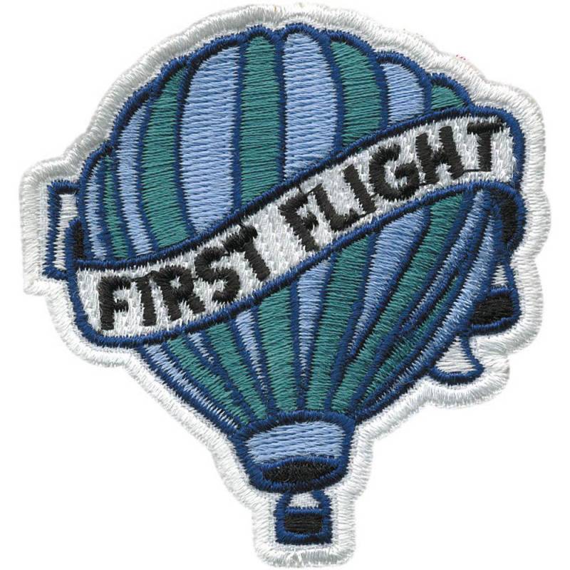 Aufnäher Patches - First Flight Ballon Gr. 6, 5cm X 7cm 04983 von Kreativhaeuschen