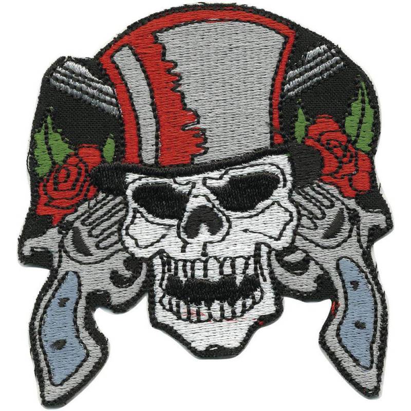 Aufnäher Patches - Totenkopf 01968 Gr. Ca. 8, 5 X cm von Kreativhaeuschen