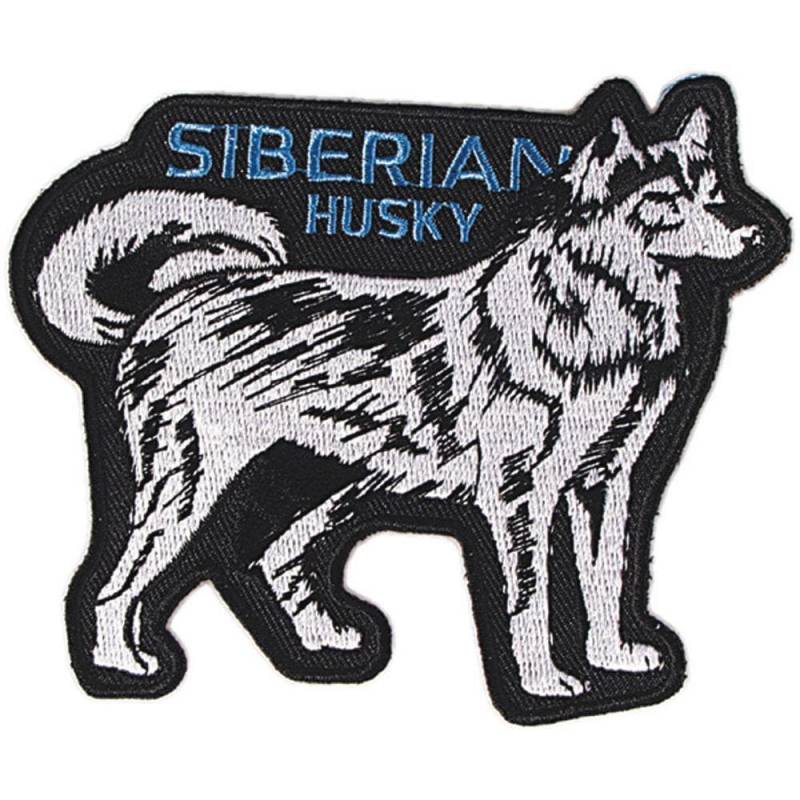 Aufnäher - Siberian Husky 04519 Gr. Ca. 11 X 9 cm Patches Stick Applikation von Kreativhaeuschen
