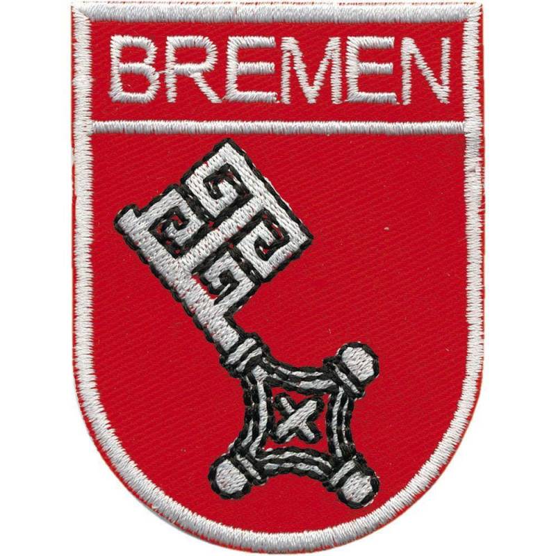 Aufnäher Städtewapen - Bremen Gr. Ca. 8 X 6cm 00432 von Kreativhaeuschen