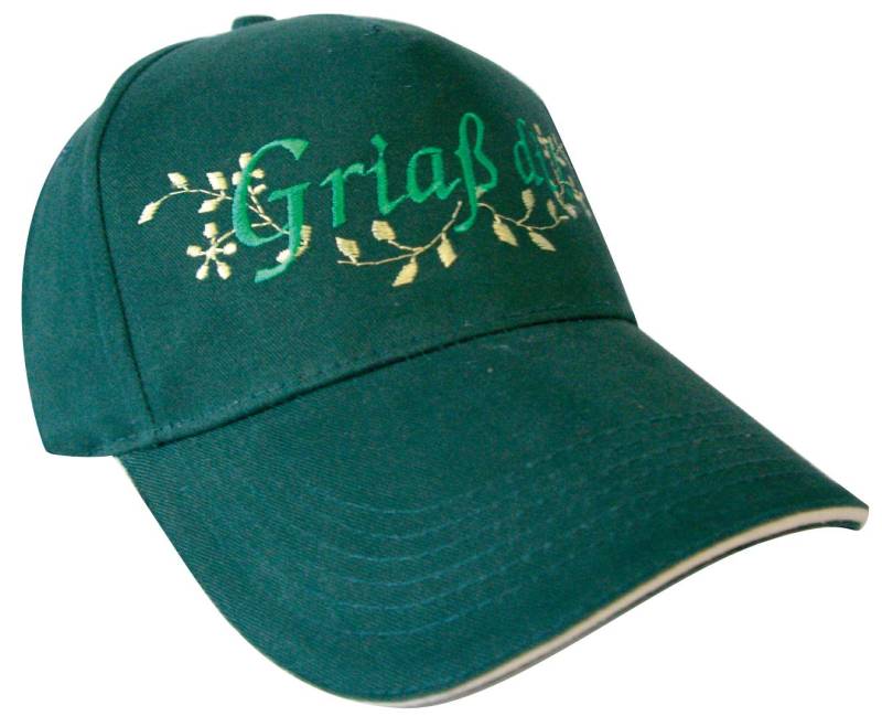 Baseballcap Mit Einstickung - Griaß Di 60979 Grün Baseballcap Mit Einstickung - Griaß Di 60979 Grün von Kreativhaeuschen