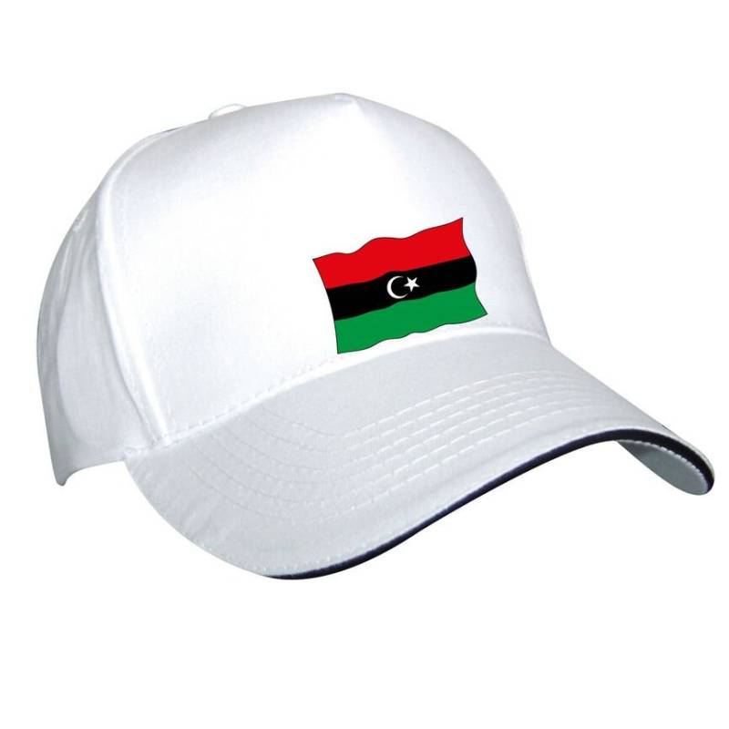 Cap Baseballcap Schirmmütze Kappe Mit Print - Fahne Flagge Libyen in Weiß Oder Schwarz Wählbar von Kreativhaeuschen