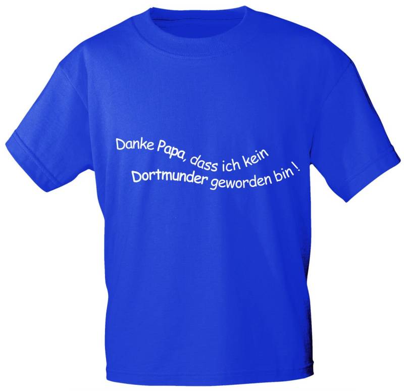 Kinder T-Shirt - Danke Papa Dass Ich Kein Dortmunder Geworden Bin 06980 Gr. 86-164 von Kreativhaeuschen