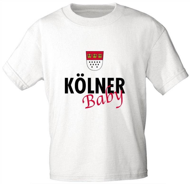 Kinder T-Shirt - Kölner Baby Gr. 86-164 06938 Weiß von Kreativhaeuschen