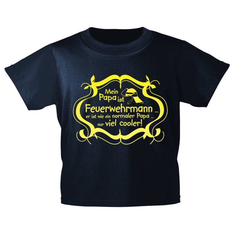 Kinder T-Shirt Mit Print - Mein Papa Ist Feuerwehrmann 12266 Gr. 98-164 von Kreativhaeuschen