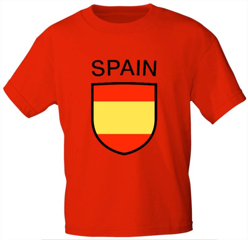 Kinder T-Shirt Mit Print - Spain Spanien 76154 Rot Gr. 86-164 Kinder T-Shirt Mit Print - Spain Spanien 76154 Rot Gr. 86-164 von Kreativhaeuschen