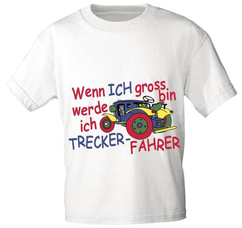 Kinder T-Shirt - Wenn Ich Groß Bin Werde Trecker Fahrer Verschiedene Farben U. Größen Erhältlich von Kreativhaeuschen