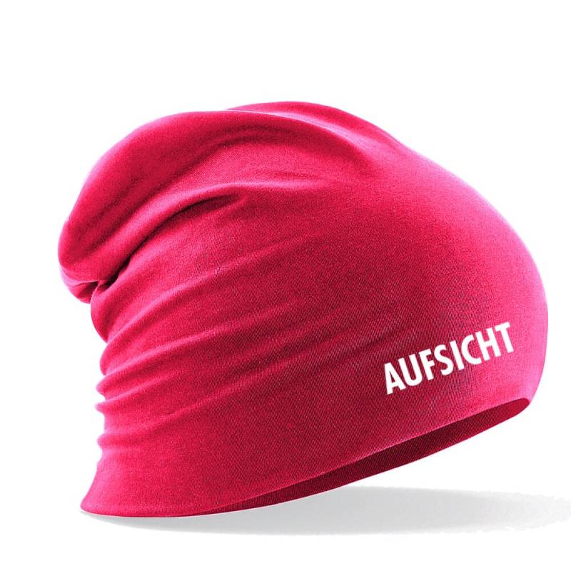 Longbeanie Slouch-Beanie Sommerbeanie Mit Textildruck - Aufsicht in 3 Versch. Farben von Kreativhaeuschen