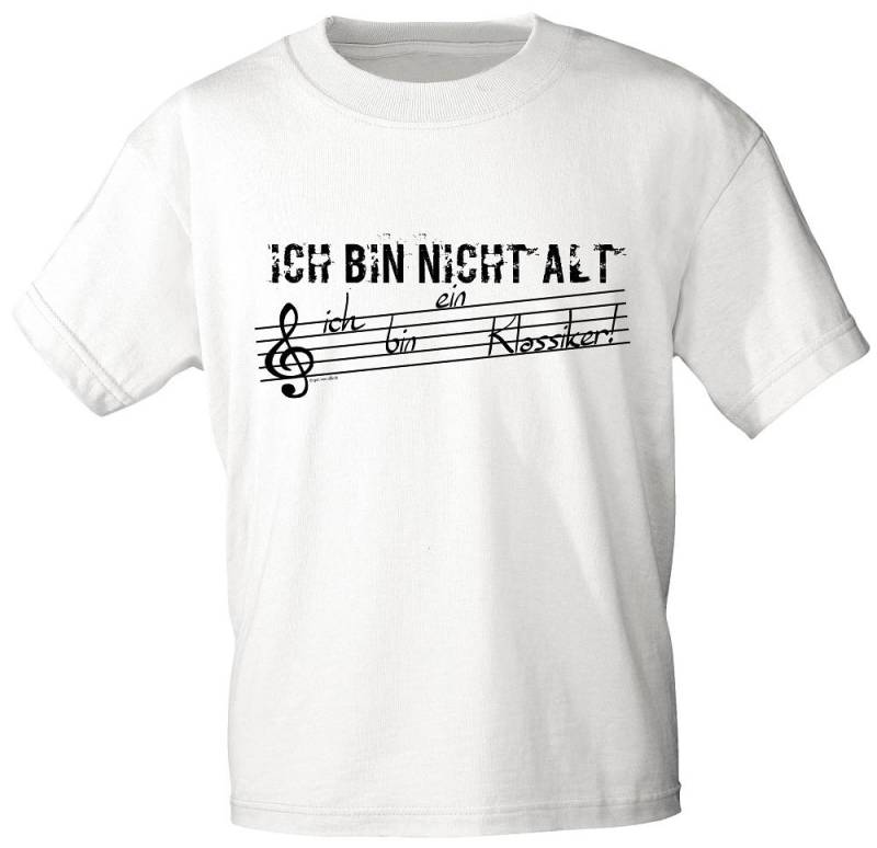 Musik T-Shirt Mit Print - Ich Bin Nicht Alt Ich Ein Klassiker Gr. S-2xl 10686 Weiß von Kreativhaeuschen