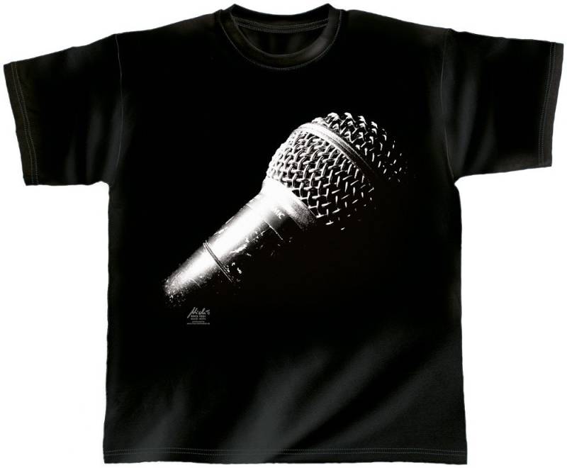 Rock You© Musik T-Shirt Mit Print - Planet Voice Mikrofon Gr. S-2xl von Kreativhaeuschen