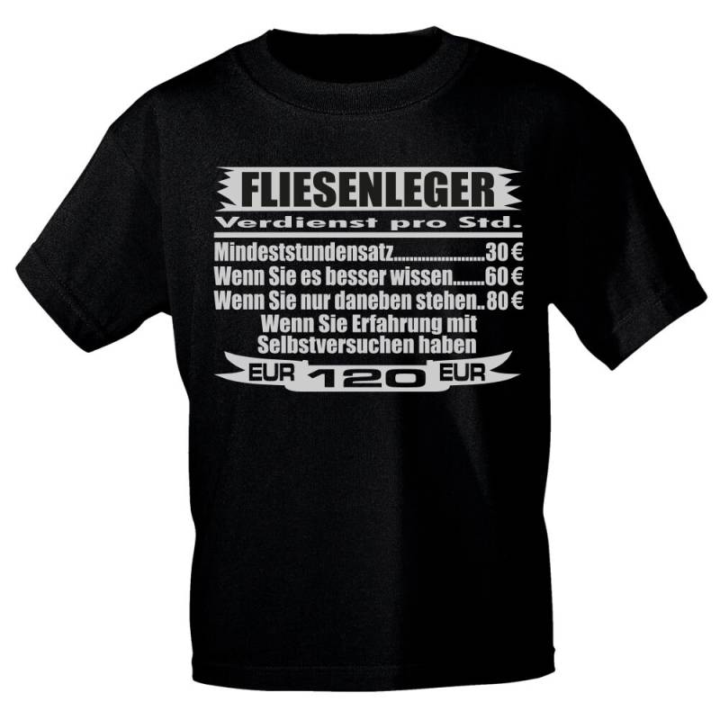 T-Shirt Handwerker-Shirt Mit Spruch - Fliesenleger Verdienst.... Gr-S-2xl von Kreativhaeuschen