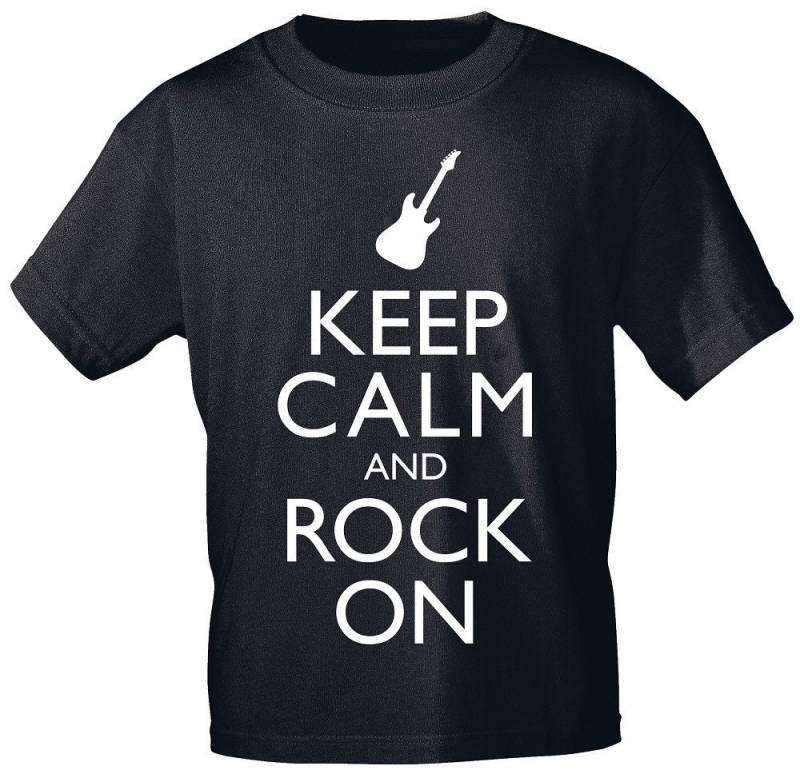 T-Shirt Mit Motivdruck - Keep Calm & Rock On 12925 Gr. S-xxl T-Shirt Mit Motivdruck - Keep Calm & Rock On 12925 Gr. S-xxl von Kreativhaeuschen