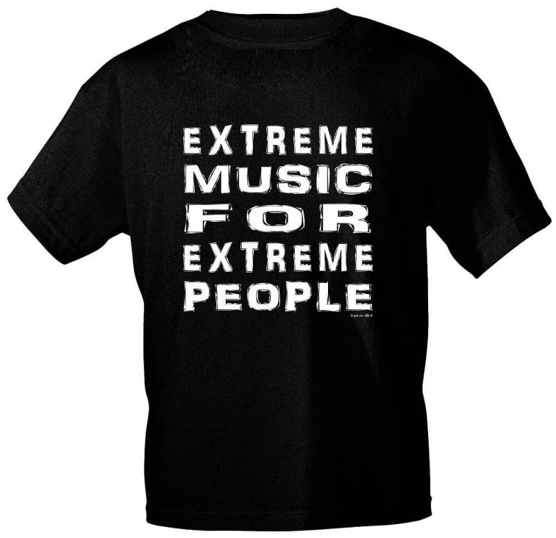 T-Shirt Mit Print - Extreme Music Gr. S-2xl 10304 Schwarz von Kreativhaeuschen