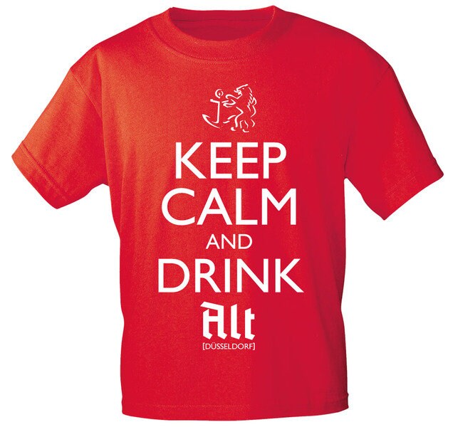 T-Shirt S-xxl Keep Calm & Drink Alt 12911 von Kreativhaeuschen