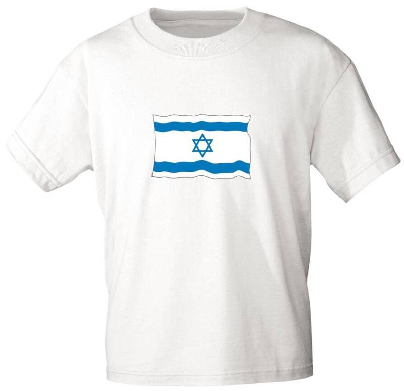 T-Shirt in Weiß Mit Print - Wappen Flagge Israel Gr. S-2xl von Kreativhaeuschen