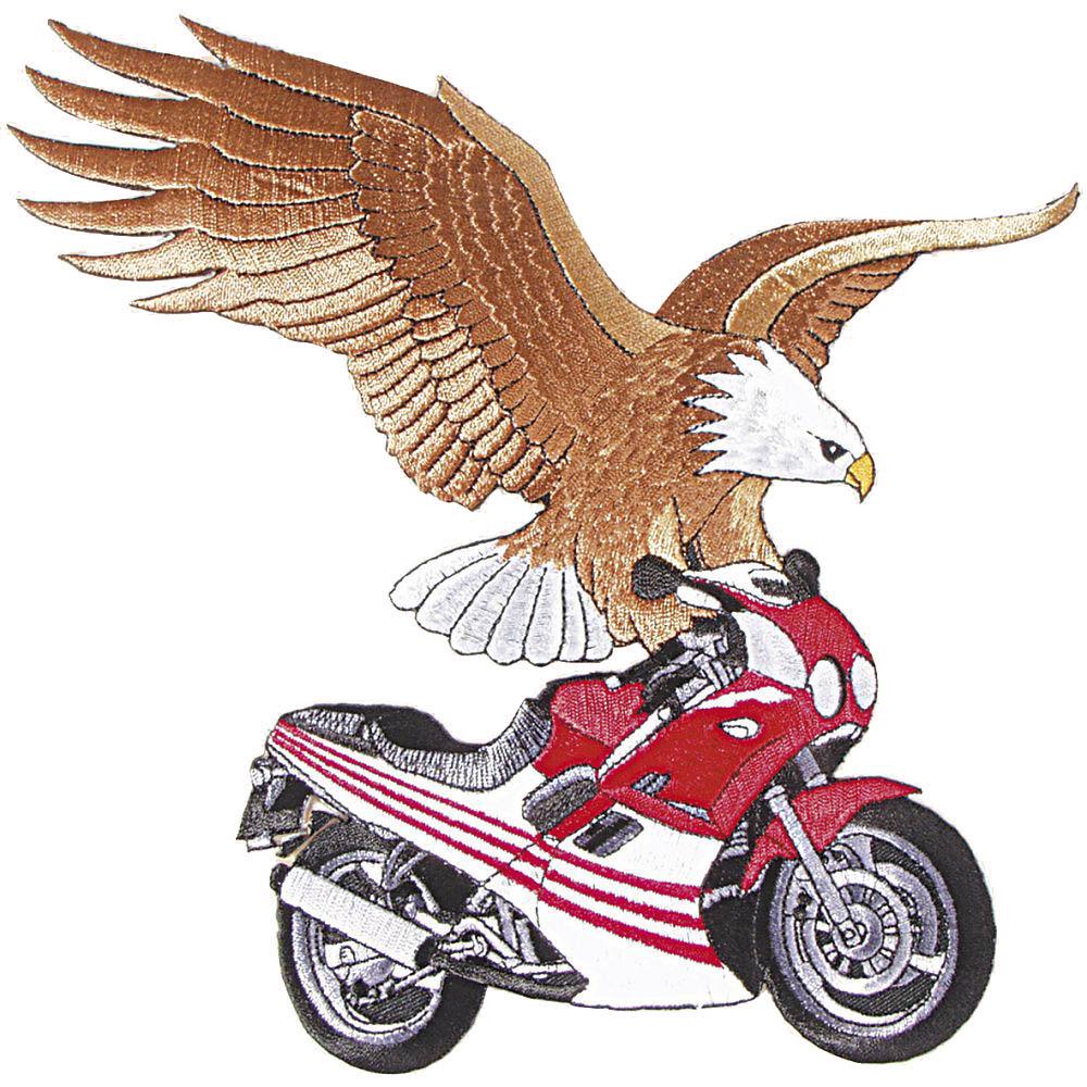 Xxl Aufnäher Patch Applikation - Motorrad Mit Adler Gr. Ca. 21 X 22 cm 08013 Xxl Aufnäher Patch Applikation - Motorrad Mit Adler Gr. Ca. 21 X 22 cm 08013 von Kreativhaeuschen