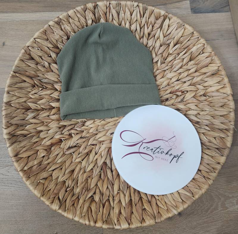 Beanie | Rippjersey Mütze Hipster Für Kinder & Erwachsene Mädchen Damen Jungen Herren Partnerlook Mutter-/Vatertag von KreativkopfmitHerz