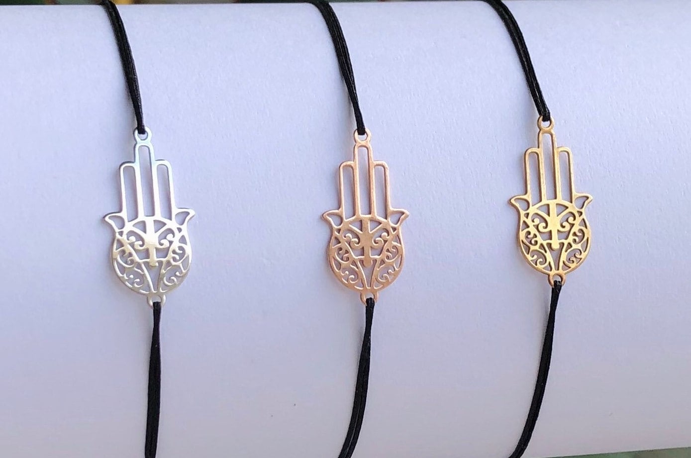 Armband Hamsa Gold Hand 925Er Silber Fatima von Kreativmafia