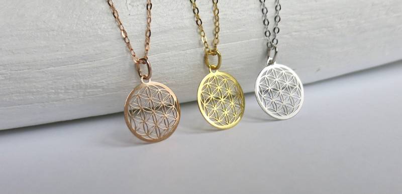 Silberkette 925 Mit Anhänger Blume Des Lebens Lebensblume Silberkette 925 Mit Anhänger Blume Des Lebens Lebensblume von Kreativmafia