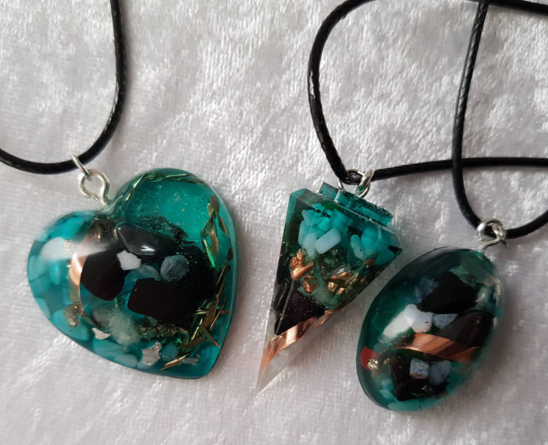 Edelsteinkette, Orgonit Anhänger, Edelsteinkette Edelsteinkette, Orgonit Anhänger, Edelsteinkette von Kreativmeile