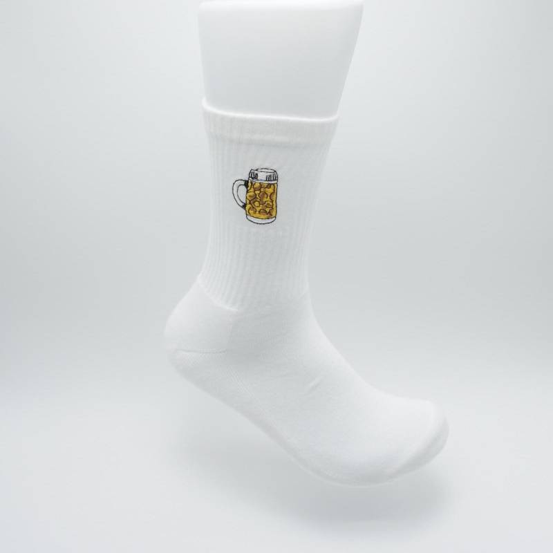 Bier Socken Halbe Maß Bierkrug - Geschenk Für Männer Vatertagsgeschenk Geburtstagsgeschenk Hochwertige Biersocken von KreativoBasteln