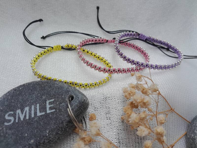 Makramee Freundschaftsarmband Geschenk Perlenarmband Perlen Makramee Freundschaftsarmband Geschenk Perlenarmband Perlen von KreativwerksByNicole