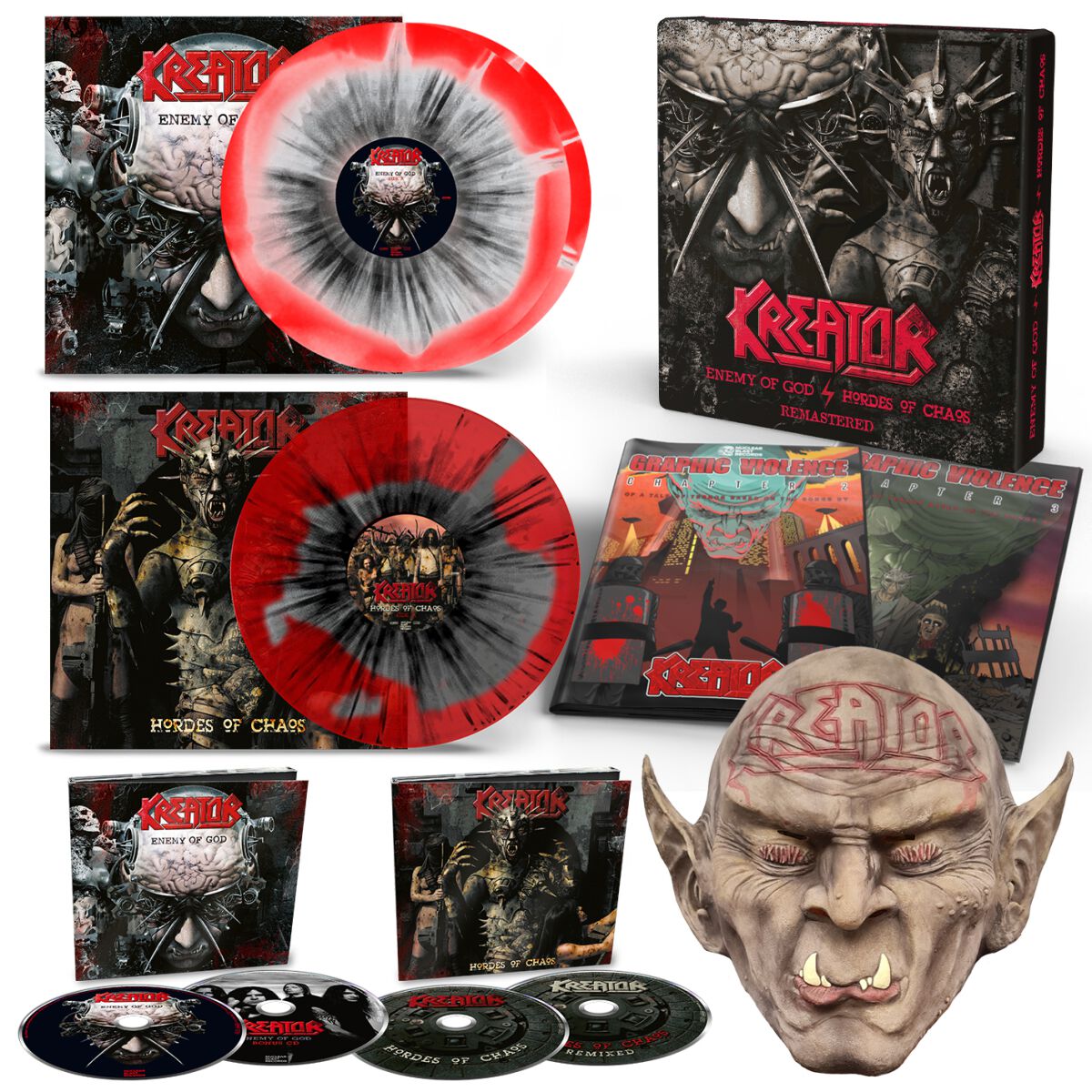 Enemy of god / Hordes of chaos von Kreator - 4-CD & 2-LP (Boxset, Limited Edition, Remastered) von Kreator