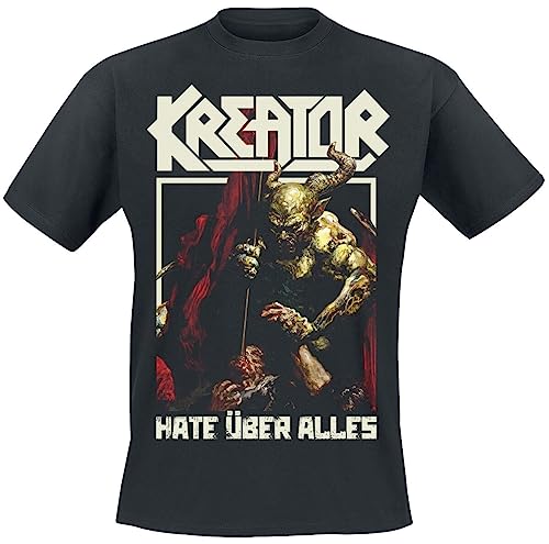 Kreator Hate Über Alles Tracklist Männer T-Shirt schwarz M 100% Baumwolle Band-Merch, Bands von Kreator