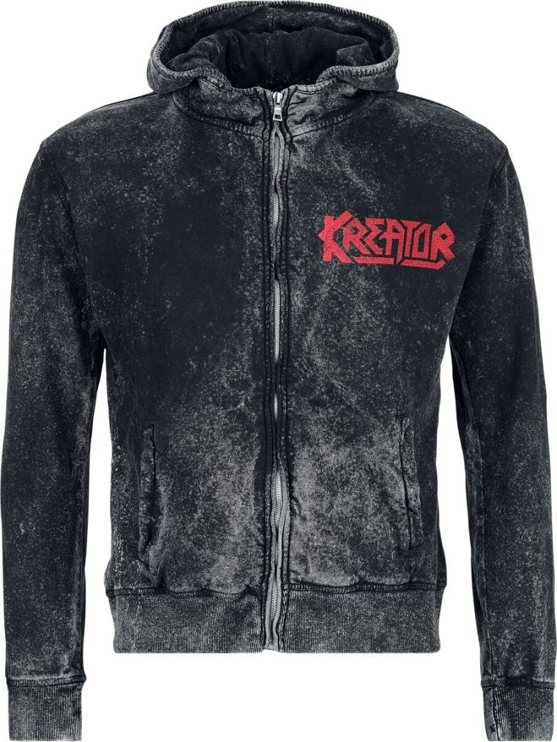 Kreator Kapuzenjacke - Pleasure To Kill - M bis XXL - für Männer - Größe XXL - anthrazit  - EMP exklusives Merchandise! von Kreator