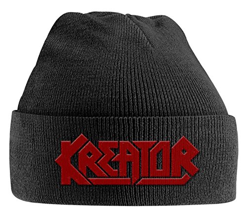 Kreator Mütze Beanie Band Logo Thrash Metal Nue offiziell Schwarz One Size von Kreator