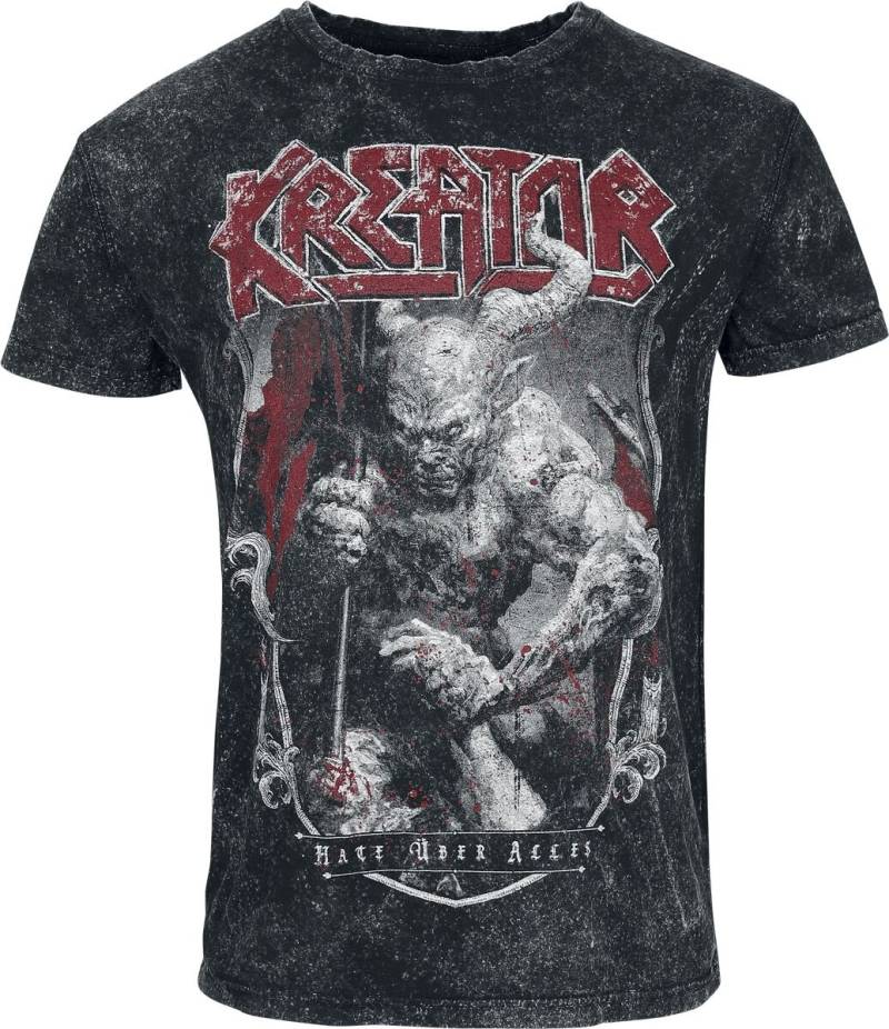 Kreator T-Shirt - Hate über alles - S bis XXL - für Männer - Größe S - anthrazit  - EMP exklusives Merchandise! Kreator T-Shirt - Hate über alles - S bis XXL - für Männer - Größe S - anthrazit  - EMP exklusives Merchandise! von Kreator