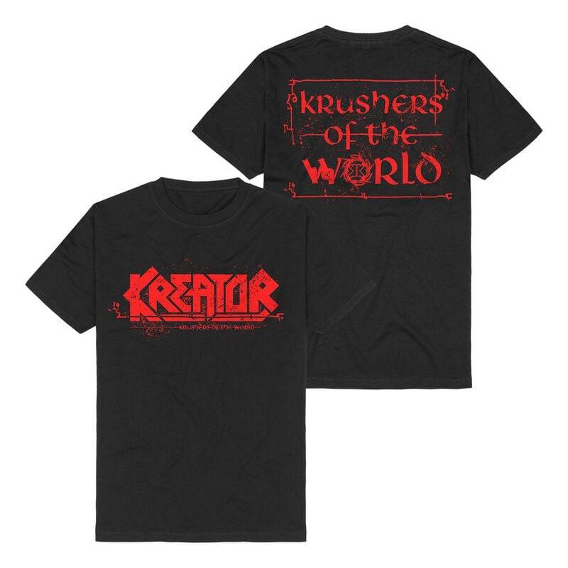 Kreator T-Shirt - Krushers of the World Logo - S bis 3XL - für Männer - Größe XL - schwarz  - Lizenziertes Merchandise! von Kreator