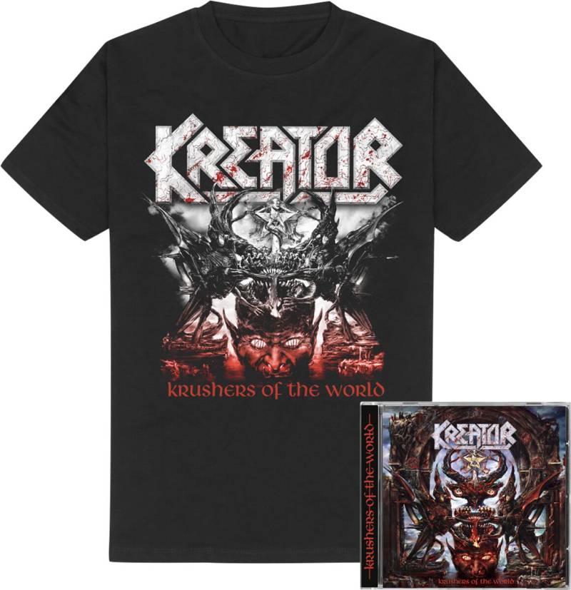 Krushers of the World von Kreator - CD & T-Shirt (Jewelcase, Limited Edition) von Kreator