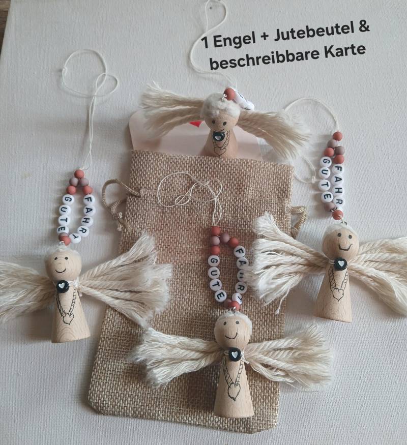 1 Schutzengel Gute Fahrt Autoengel Schutz Engel Für Fahrer Z.b. An Autospiegel von Kreawusel