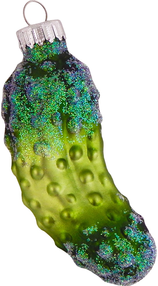 Krebs Glas Lauscha Christbaumschmuck "CBK60334, Weihnachtsdeko, Christbaumschmuck" Weihnachtsgurke aus Glas von Krebs Glas Lauscha