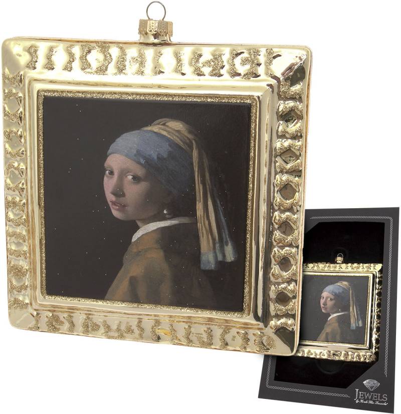 Krebs Glas Lauscha Christbaumschmuck "Das Mädchen mit dem Perlenohrring" Christbaumschmuck aus Glas, mundgeblasen, handgefertigt, Figur von Krebs Glas Lauscha