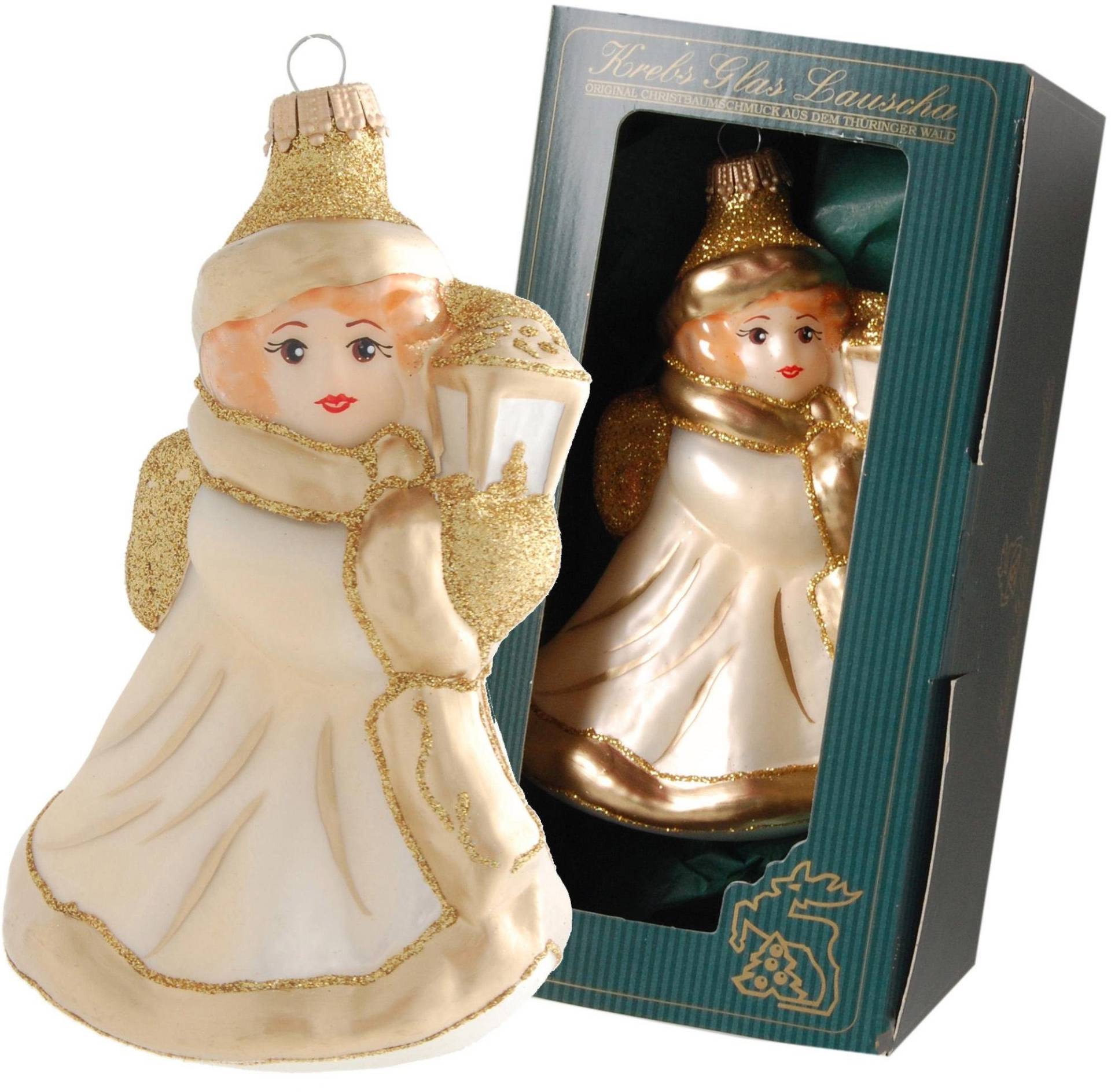 Krebs Glas Lauscha Christbaumschmuck "Engel mit Laterne, Weihnachtsdeko, Christbaumschmuck" mundgeblasen Krebs Glas Lauscha Christbaumschmuck "Engel mit Laterne, Weihnachtsdeko, Christbaumschmuck" mundgeblasen von Krebs Glas Lauscha