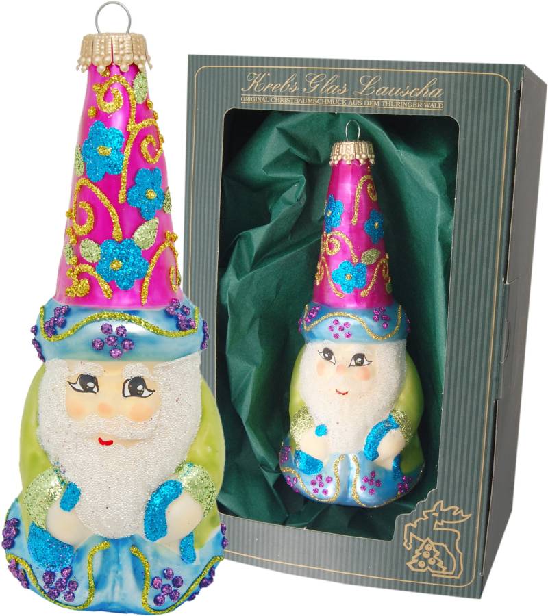 Krebs Glas Lauscha Christbaumschmuck "KGL03365, Weihnachtsdeko, Christbaumschmuck" Zauberer aus Glas von Krebs Glas Lauscha