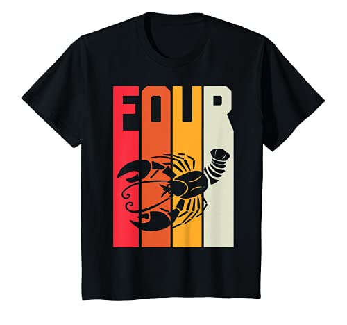 Kinder 4. Geburtstag Sternzeichen Krebs Retro Mädchen Jungen T-Shirt Kinder 4. Geburtstag Sternzeichen Krebs Retro Mädchen Jungen T-Shirt von Krebs Sternzeichen Juni Juli Geburtstag