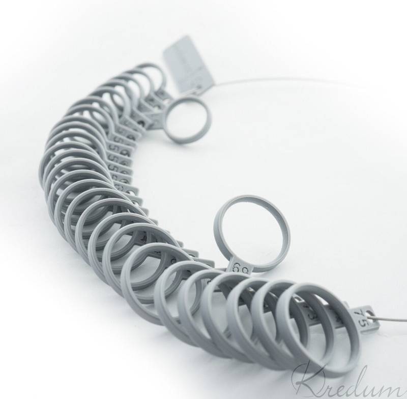 Ring Größen-Set - Fingermaß-Messwerkzeug Komfort-Passform Oder Standard-Passform Kunststoff Gauge von KredumArt