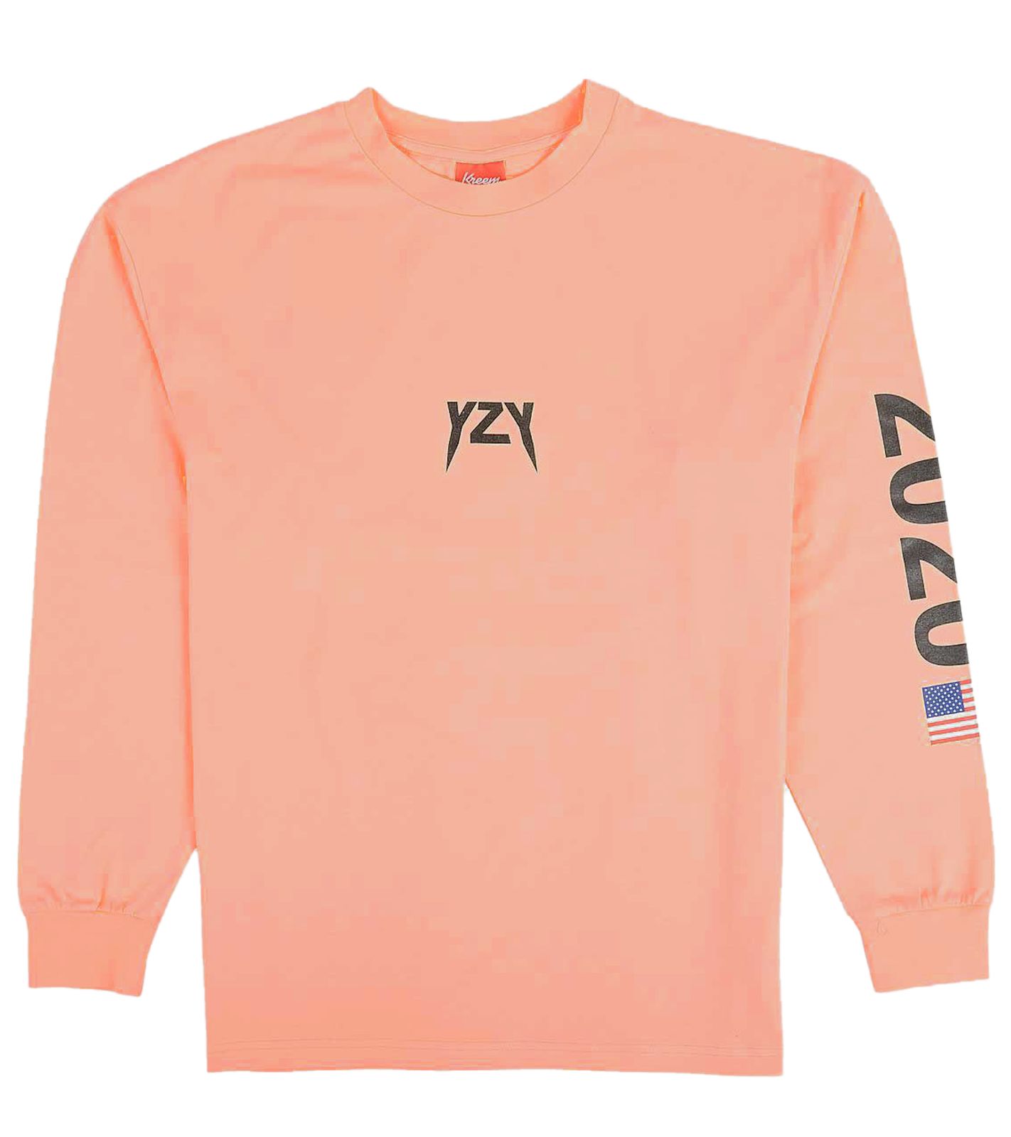 Kreem YZY 2020 Authentic Herren Baumwoll-Pulli Longsleeve 9171-2601/2605 Apricot von Kreem