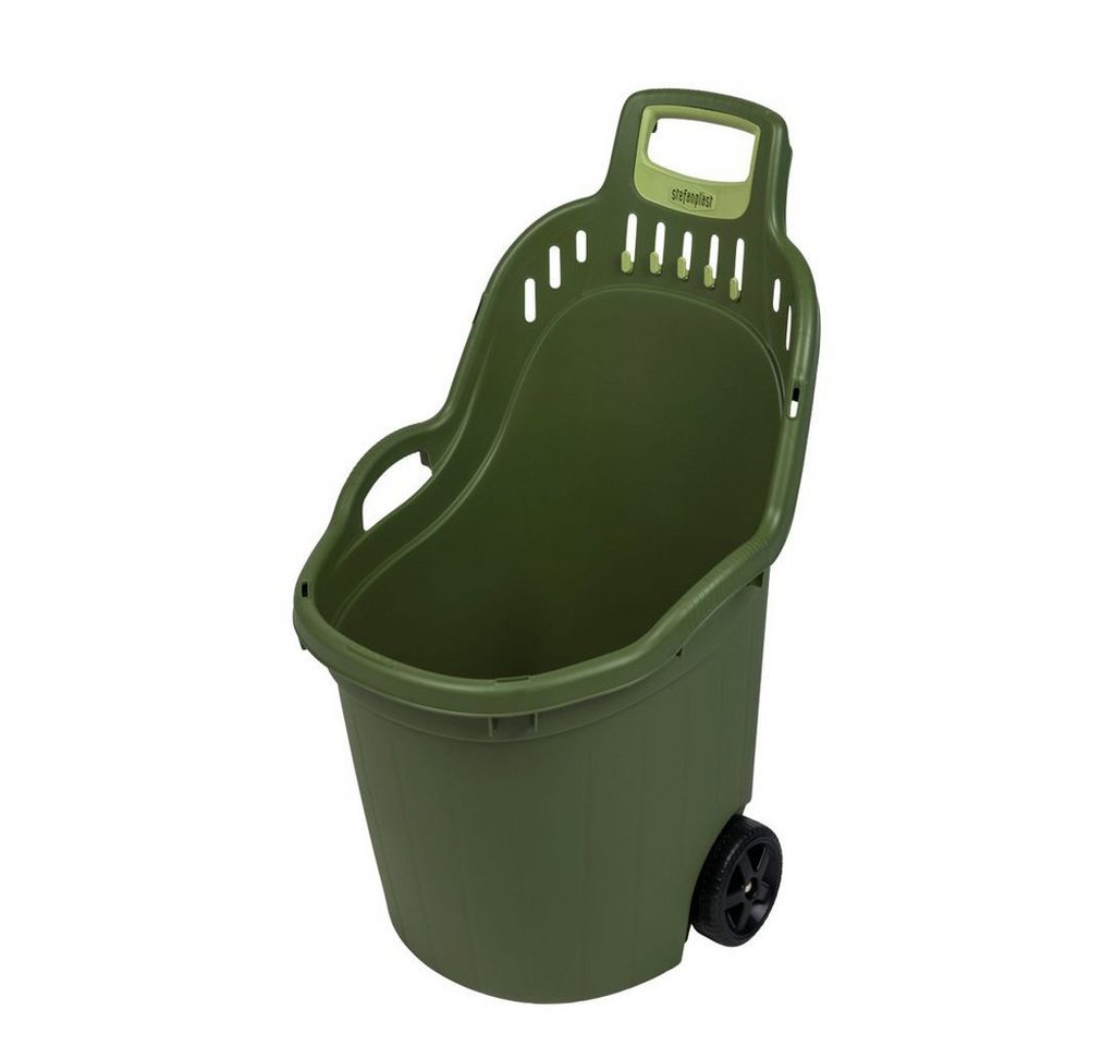 Kreher Trolley Gartentrolley "HELPY" 60 Liter (Grün/Grau) von Kreher