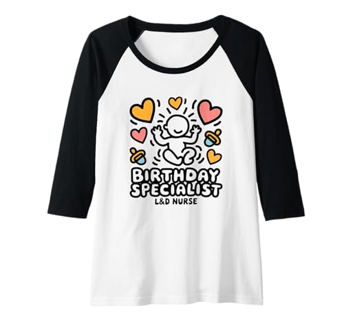 Damen Lustiges Design Geburtshilfe Krankenschwester Hebamme Humor Raglan Damen Lustiges Design Geburtshilfe Krankenschwester Hebamme Humor Raglan von Kreißsaal Krankenschwester Hebamme Geburt Humor