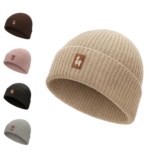 Alpaka Haube | 100 % Alpakawolle | Doppelt gestrickt | 2 Größen | Mütze Unisex | Fair Trade | warm & weich, atmungsaktiv & hypoallergen | Wintermütze (DE/NL/SE/PL, Alphanumerisch, S, M, beige) von Kremstal Alpakahof