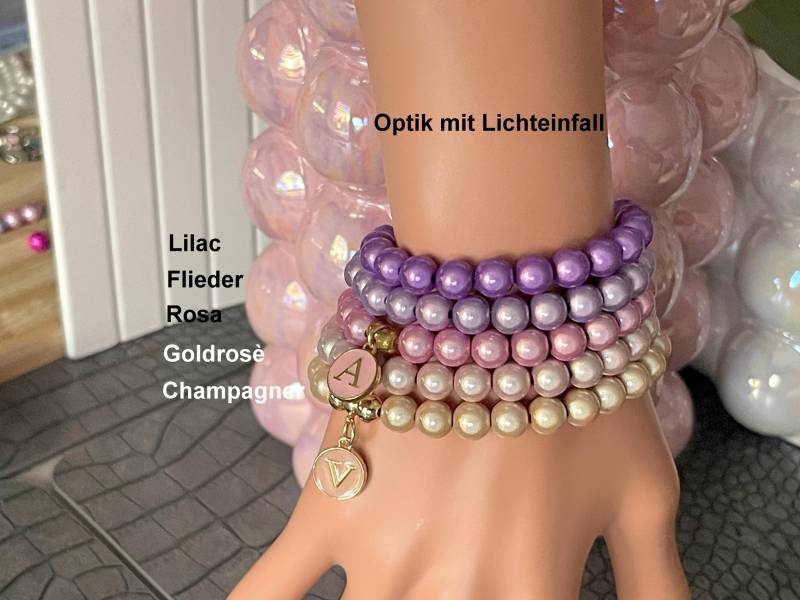 Personalisiertes Magic Pearls Perlen Armband Inititiale Miracle 3D Leucht Beads Reflektierend Buchstaben-Anhänger Verschiedene Farbvarianten Personalisiertes Magic Pearls Perlen Armband Inititiale Miracle 3D Leucht Beads Reflektierend Buchstaben-Anhänger Verschiedene Farbvarianten von KreoleaSchmuckdesign