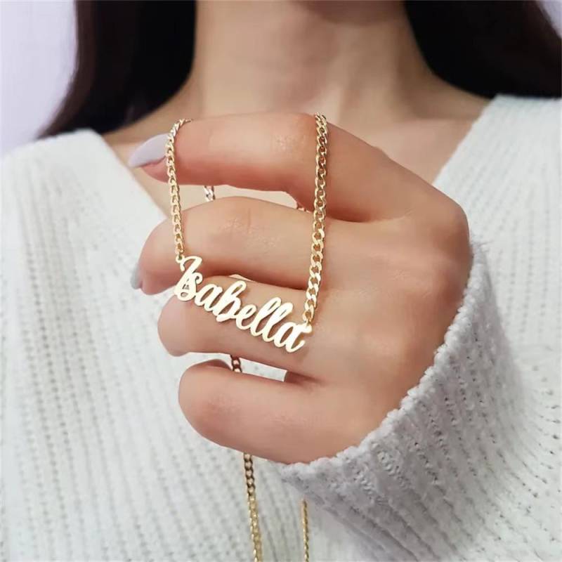 Personalisierte Namenskette Personalisiert Custom Name Necklace Unique Gift Necklace Neckless Personalisierte Namenskette Personalisiert Custom Name Necklace Unique Gift Necklace Neckless von KreuzBoutique