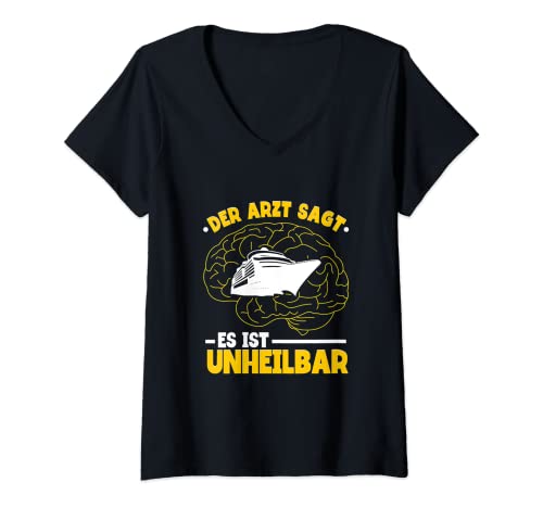 Damen Kreuzfahrt T-Shirt mit V-Ausschnitt Damen Kreuzfahrt T-Shirt mit V-Ausschnitt von Kreuzfahrt Geschenk